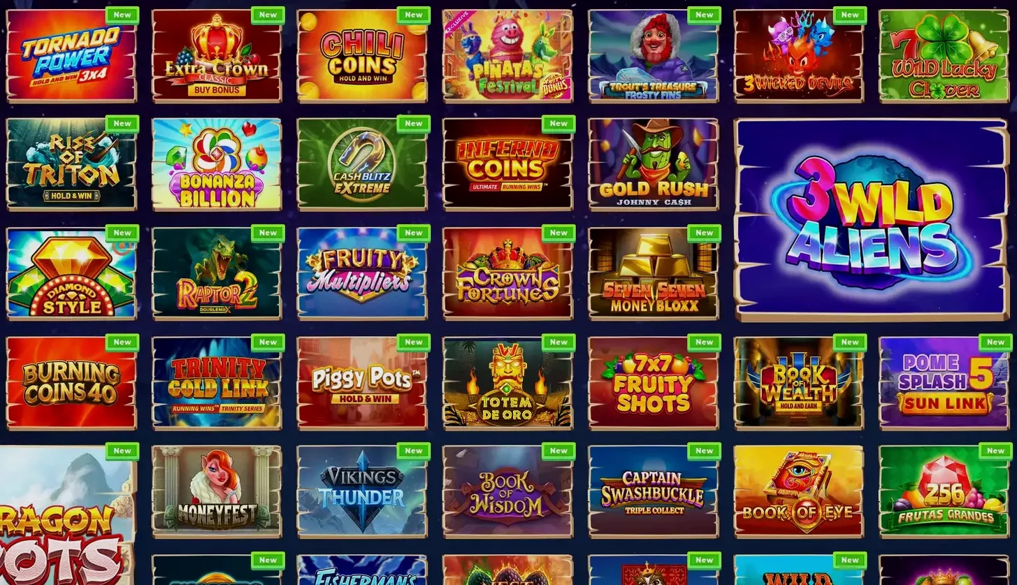 Игровой интерфейс казино Сол